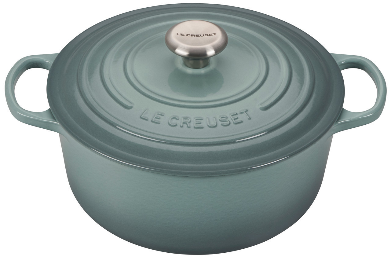 Le Creuset Signature Cast Iron 9 qt. Sea Salt Round Dutch Oven