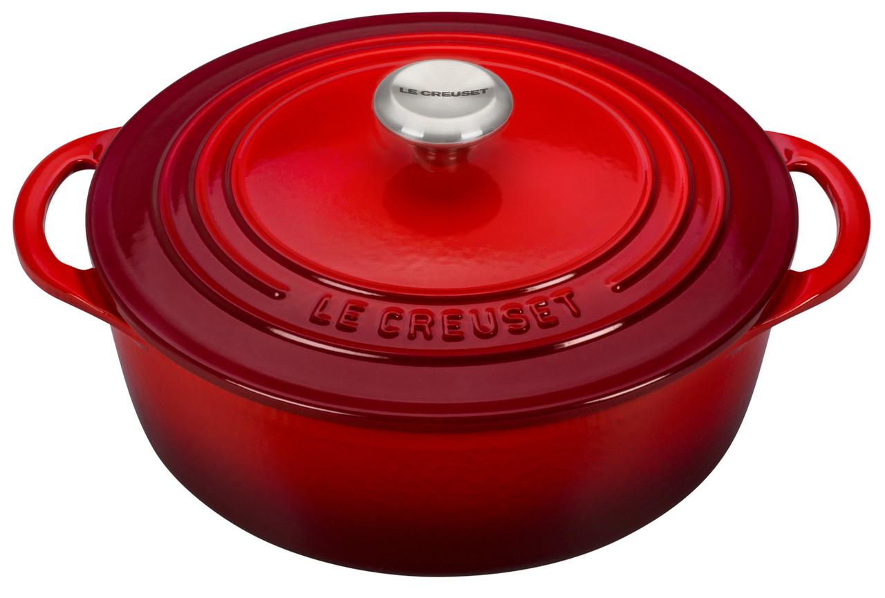 Le Creuset Signature Cast Iron 2.75 qt. Shallow Round Oven - Cerise