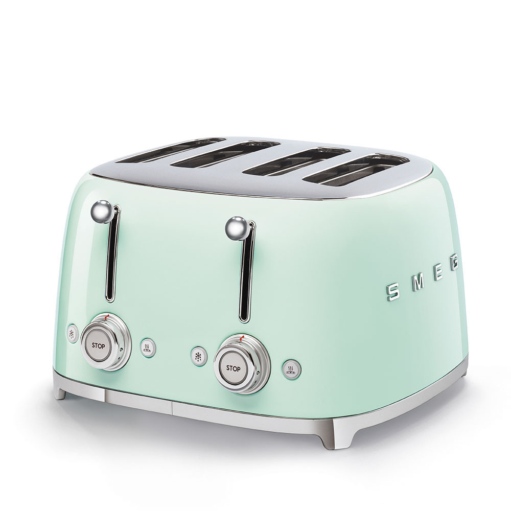 SMEG 50's Retro Style 5-Slot Toaster - Pastel Green