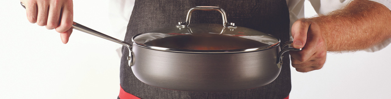 ALL-CLAD HA1 HARD ANODIZED NON-STICK 3 QT. QUART SAUCE PAN W/LID COOKWARE