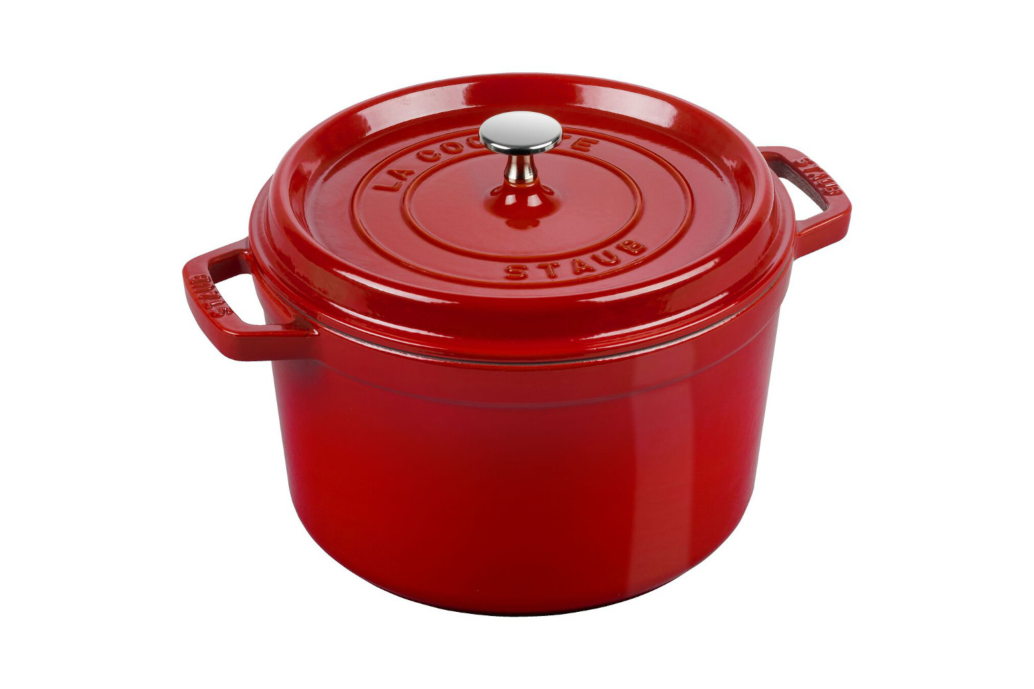 Staub 5 qt. Tall Round Oven Cherry 12502406 + Free Shipping