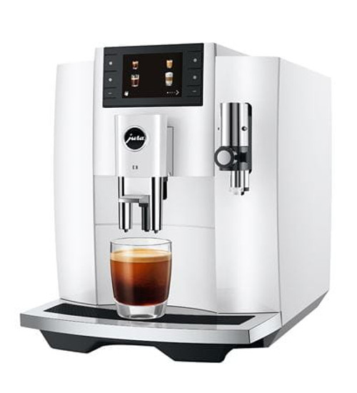 Jura E8 Super Automatic Coffee Machine - Piano White Jura E8 Super Automatic Coffee Machine - Piano White