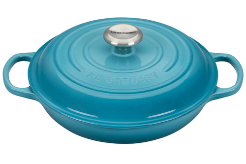 Le Creuset Signature Cast Iron 2.25 qt. Caribbean Braiser