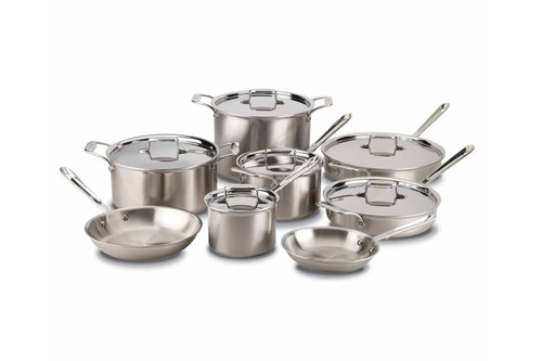 All-Clad d5 Brushed Stainless 14 Piece Cookware Set