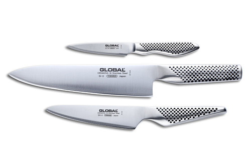 Global G-835/KB Stainless Steel Eleven Slot Knife Block 