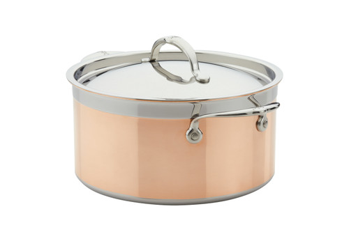 Hestan CopperBond Copper Induction 6 qt. Stock Pot with Lid