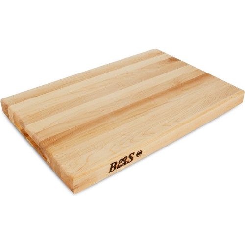 John Boos Reversible Edge Grain Cutting Board - 18 x 12 x 1 1/2 inch - Maple