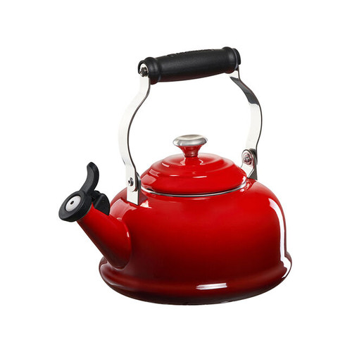 Le Creuset Classic Whistling Tea Kettle with Stainless Steel Knob - Cerise