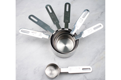 Rsvp 6-Piece Stainless Steel Nesting Measuring Cup Set