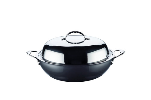 Hestan NanoBond Stainless Steel 14 inch Covered Wok