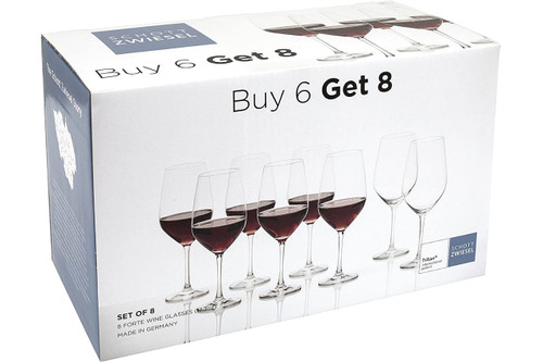 Schott Zwiesel Forte Buy 6, Get 8 Red Wine Glasses