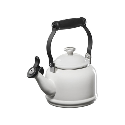 Le Creuset Demi Tea Kettle with Stainless Steel Knob - White