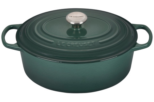 Le Creuset Signature Cast Iron 6 3/4 qt. Oval Dutch Oven - Artichaut