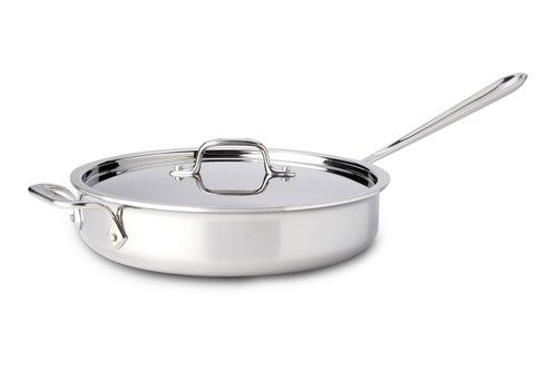 All Clad d3 - 6 Qt. Deep Saute w/Lid Stainless