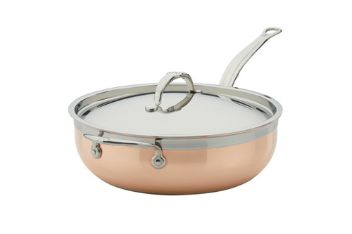 Hestan CopperBond Copper Induction 5 qt. Essential Pan with Lid & Helper Handle