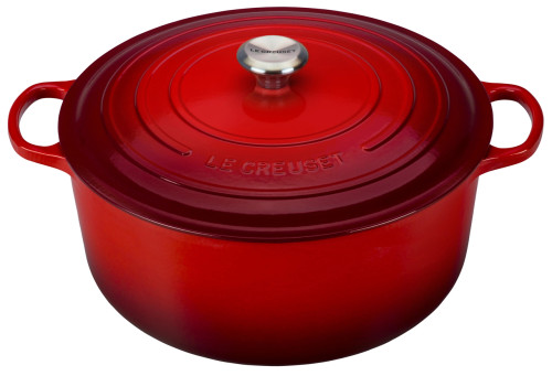 Le Creuset Signature Round Dutch Oven, Cherry Red, 13.25 qt