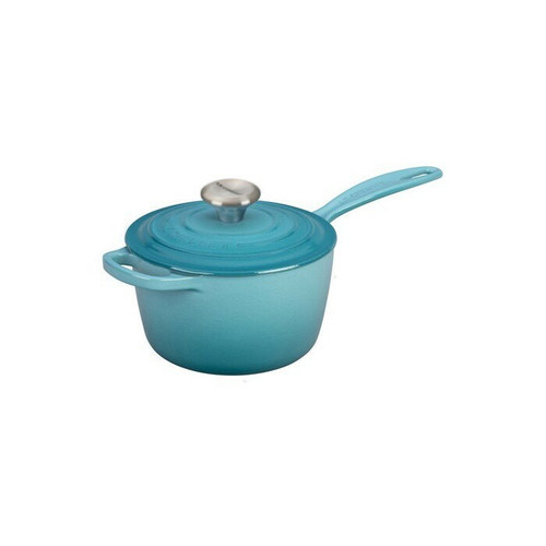 Le Creuset Signature Cast Iron Saucepan - Caribbean - 2.25 Quart