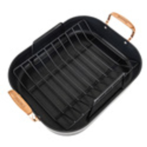 Viking 3-Ply Copper 16 X 13 inch Roaster with 2 Piece Carving Set Viking 3-Ply Copper 16 X 13 inch Roaster with 2 Piece Carving Set