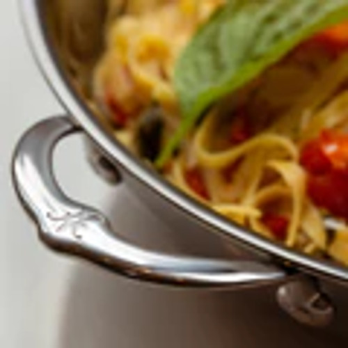 Hestan Nanobond Stainless Steel 14 inch Chef Pan with Helper Handle Hestan Nanobond Stainless Steel 14 inch Chef Pan with Helper Handle