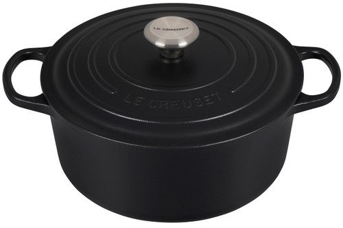 Le Creuset Signature Cast Iron 7.25 qt. Licorice Round Dutch Oven