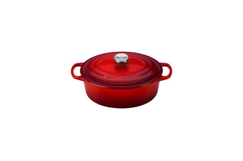 Le Creuset Signature Cast Iron 9.5 qt. Cerise Oval Dutch Oven