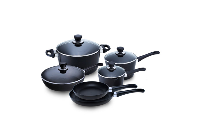 Viking 7-Ply Titanium 10-Piece Cookware Set with Bonus 15-Piece Cutlery Set