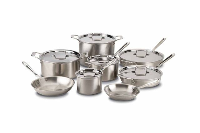Stainless Steel Cookware Set, 17 Pieces, 1 - Metro Market