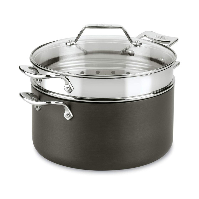 All Clad, Kitchen, All Clad Polisher Stainless Steel 8 Universal Steamer  Insert Double Boiler