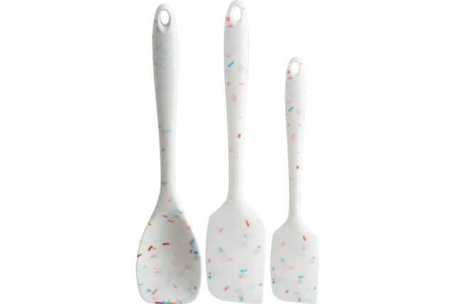 Staub Olivewood 3-pc Silicone Spatula Set