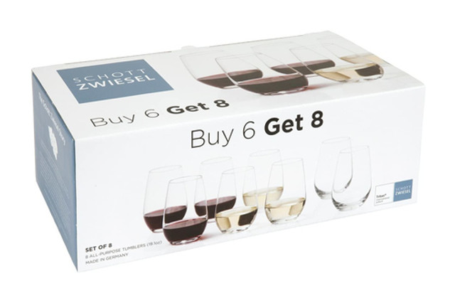 Schott Zwiesel Tritan Forte Universal Wine Glasses (Set of 8) - The  VinePair Store