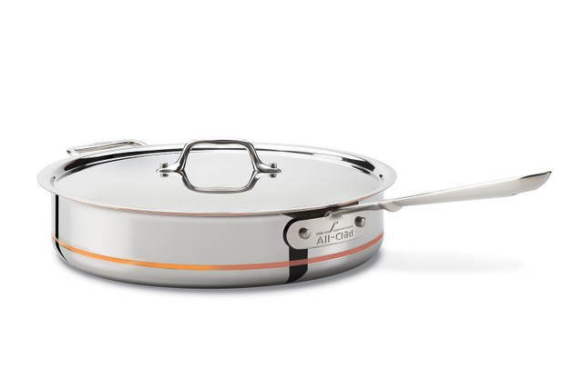 REDUCED Emeril by All Clad 3 Qt 18/10 Stainless Steel With Aluminum &  Copper Core Disc Bottom Skillet Fryer Saute Pan 