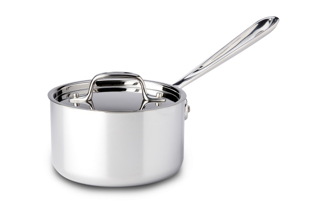 All Clad D3 Tri-Ply Stainless-Steel .5 (1/2) qt Sauce Pan Butter