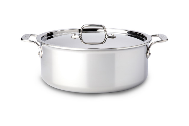 All-Clad 4201 Stainless Steel Tri-Ply Bonded Sauce Pan with Lid / Cookware,  1-Quart, Silver