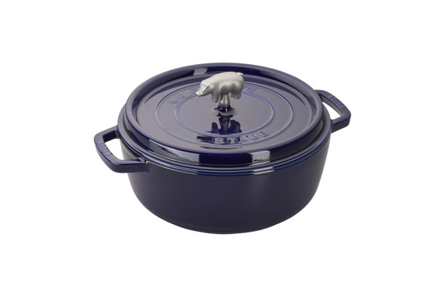 Staub Cast Iron 5-qt Bouillabaisse Pot - Dark Blue, 5-qt - Baker's