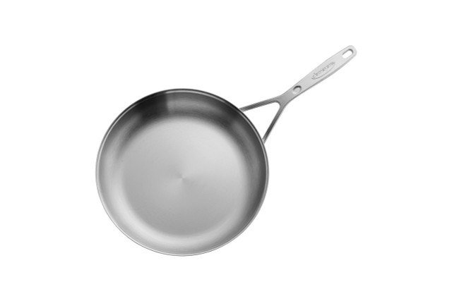 Demeyere Essential 5-ply 12.5-inch Stainless Steel Fry Pan with Lid