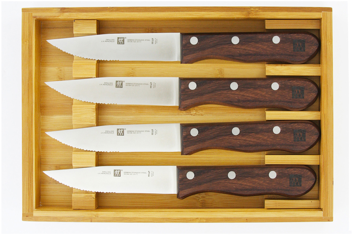 Best Buy: ZWILLING Henckels Porterhouse 4-pc Steak Knife Set in Beechwood  Box Beechwood 39150-004