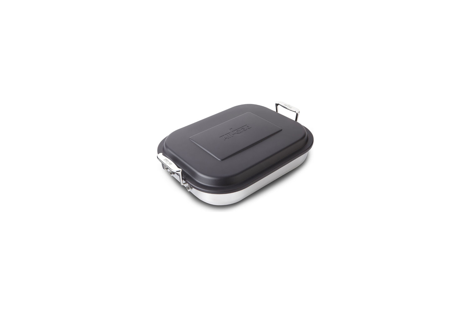 All-Clad Stainless Steel Rectangular Lasagna Pan with Lid, Black