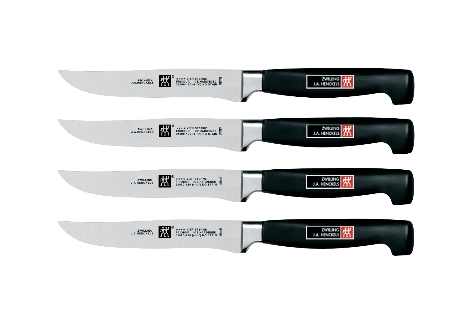 ZWILLING J.A. Henckels Zwilling Porterhouse 4-piece Steak Knife Set in  Beechwood Box & Reviews