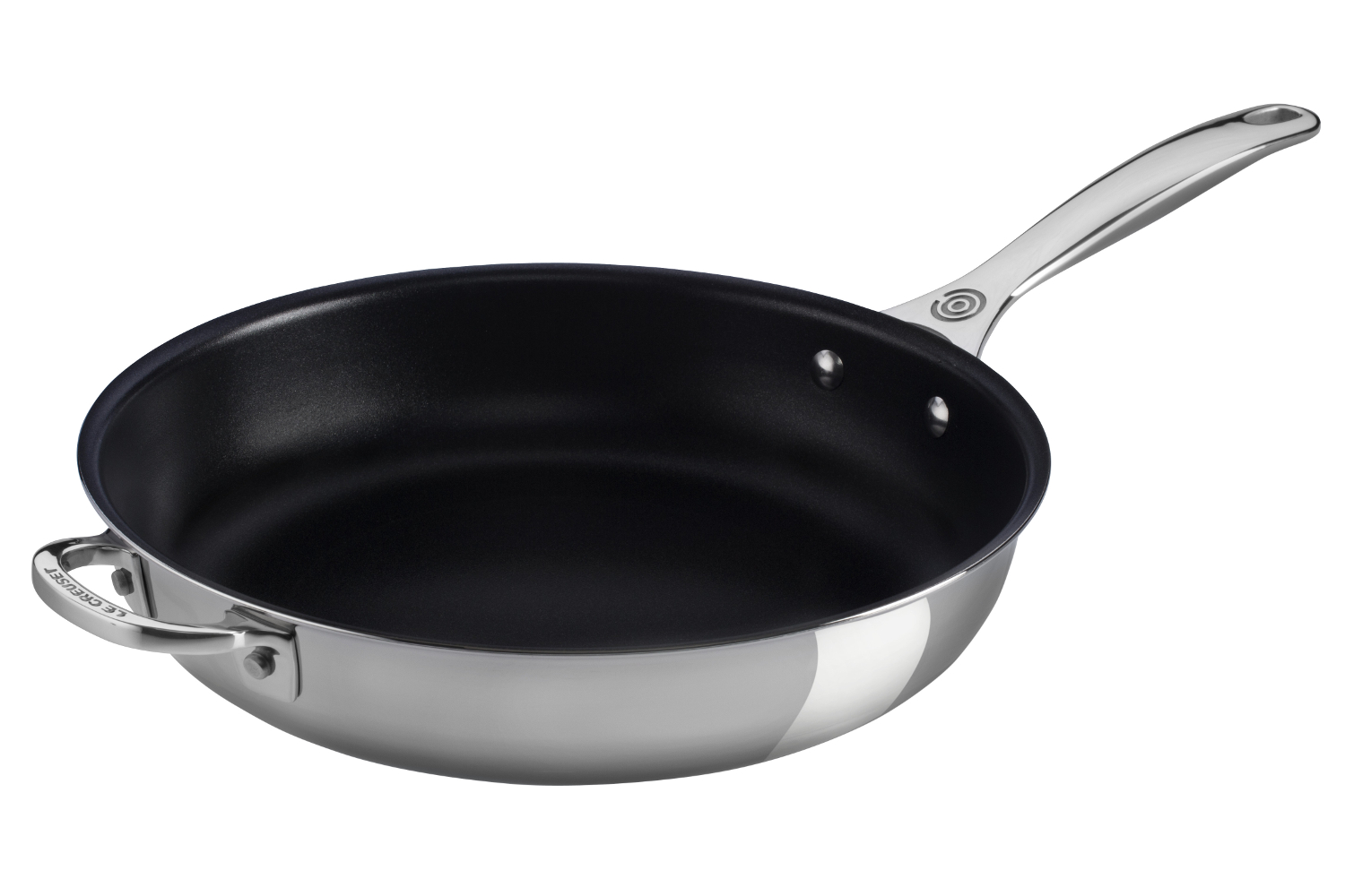 Le Creuset 12.5 Nonstick Deep Fry Pan with Helper Handle - Stainless Steel