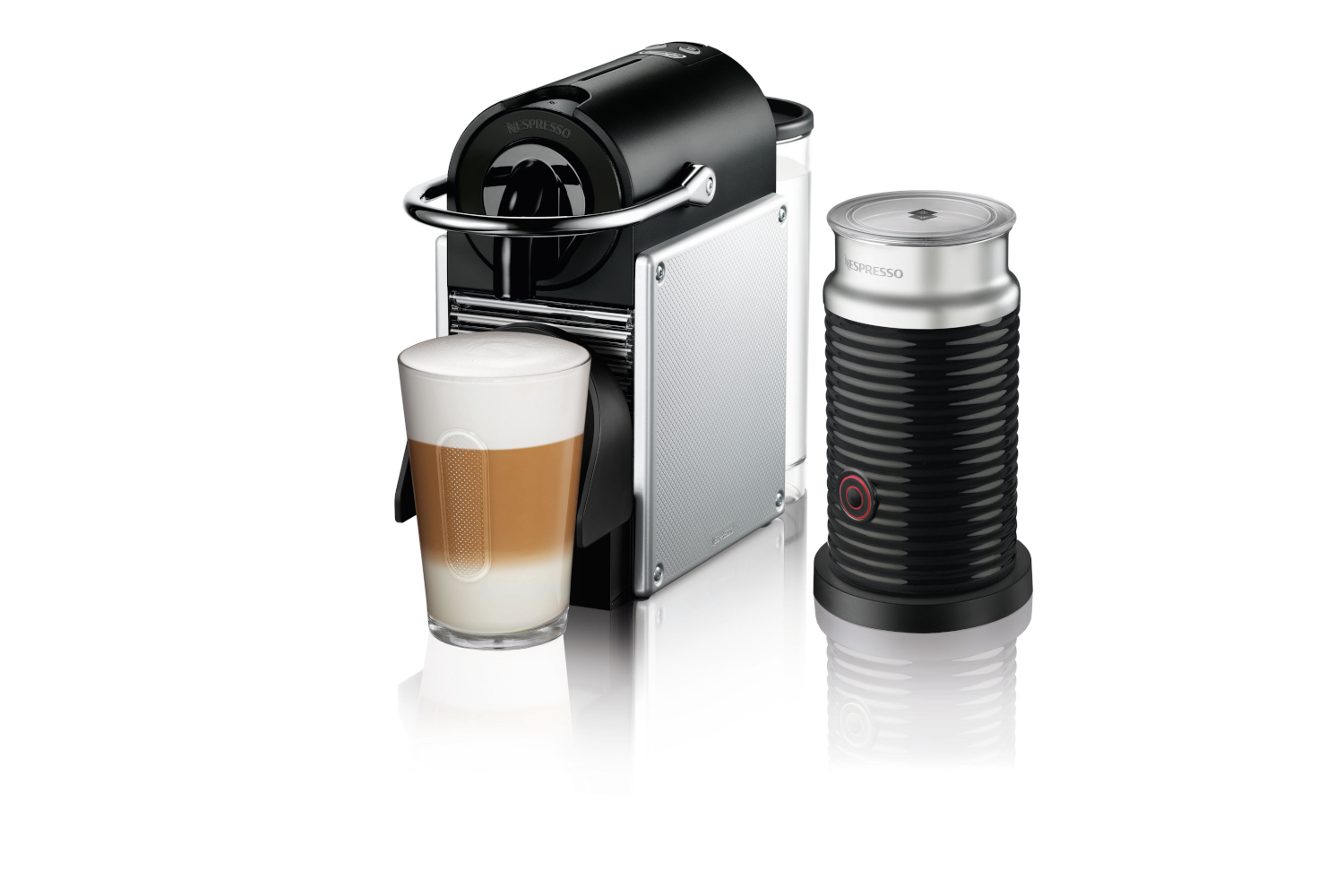 Nespresso Pixie Espresso Machine by DeLonghi with Aeroccino