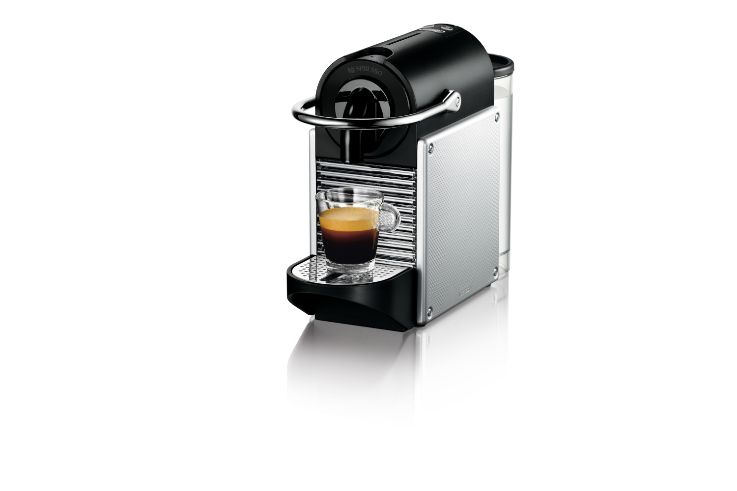 Nespresso Pixie Espresso Machine by De'Longhi with Aeroccino Aluminum