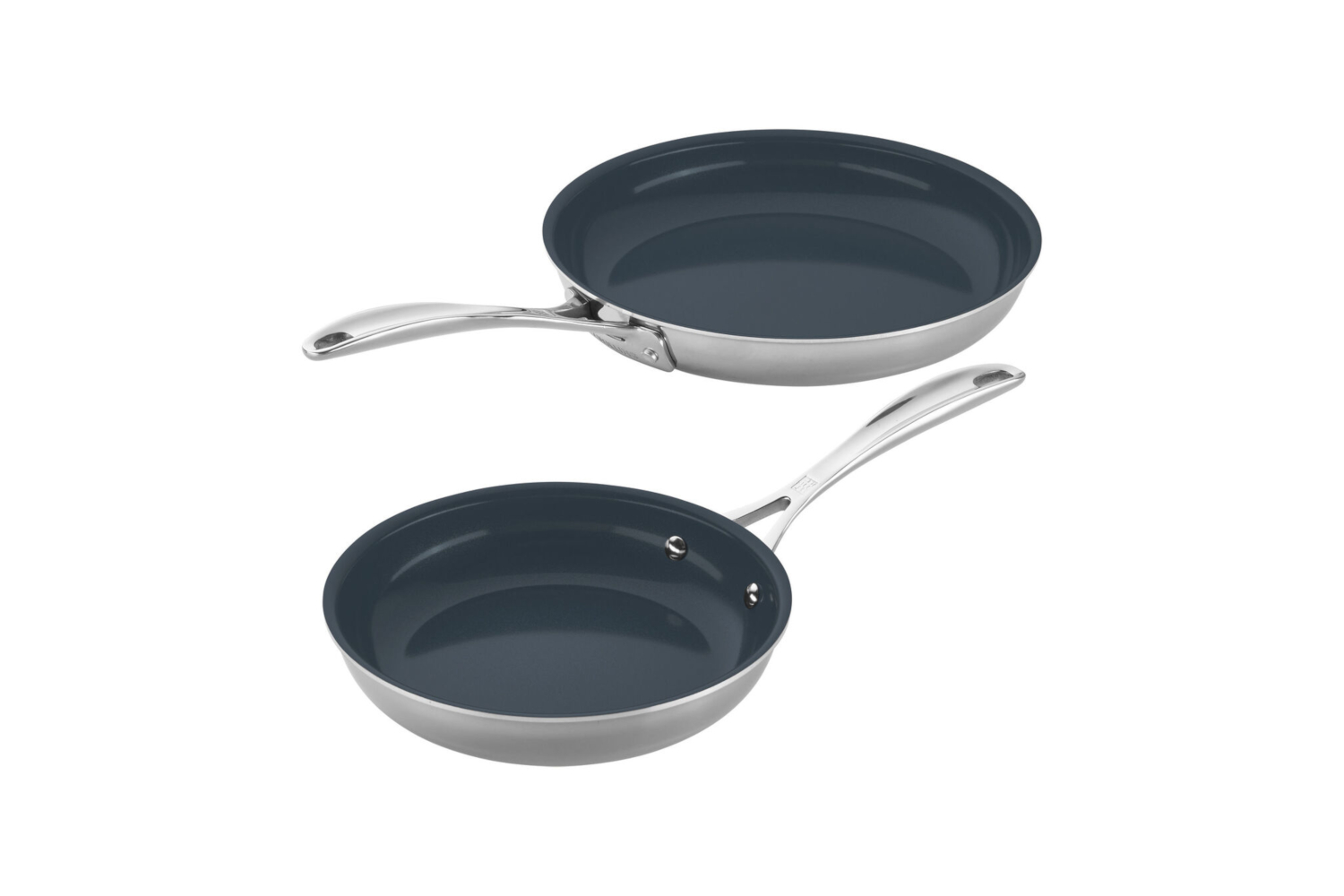 ZWILLING Spirit Ceramic Nonstick Fry Pan with Lid, 9.5-inch, Stainless Steel