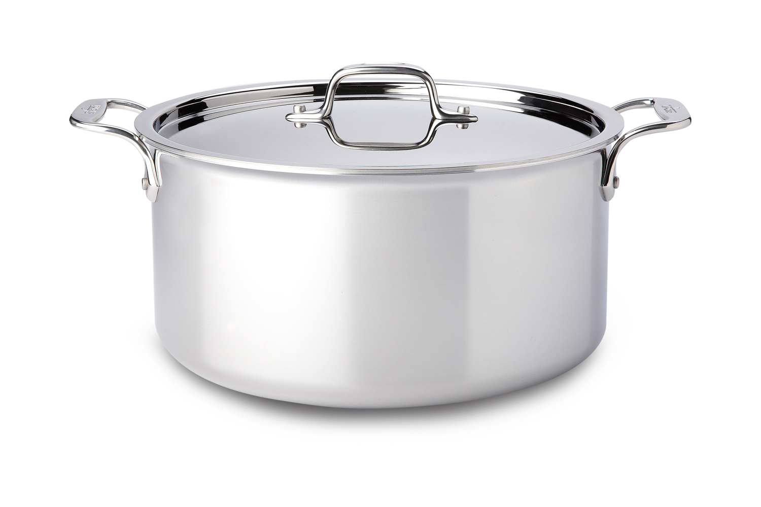All-clad LTD 8 Quart Stock Pot With Lid, Stainless Steel With Hard Anodized  Outer, Aluminum Core, Handles, Used 