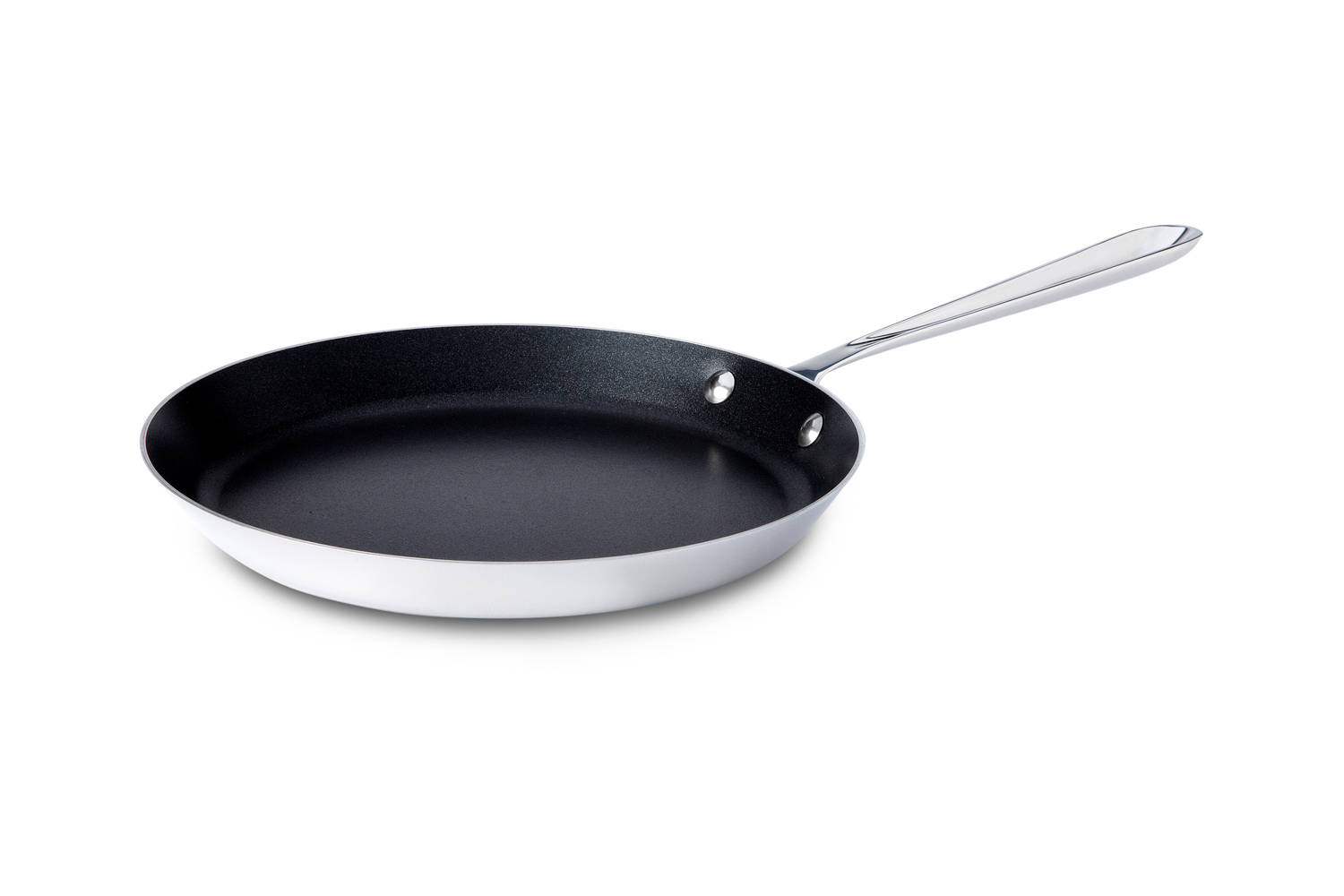 Tri-Ply Base 12 in Stainless Steel Fry Pan with Nonstick Interior