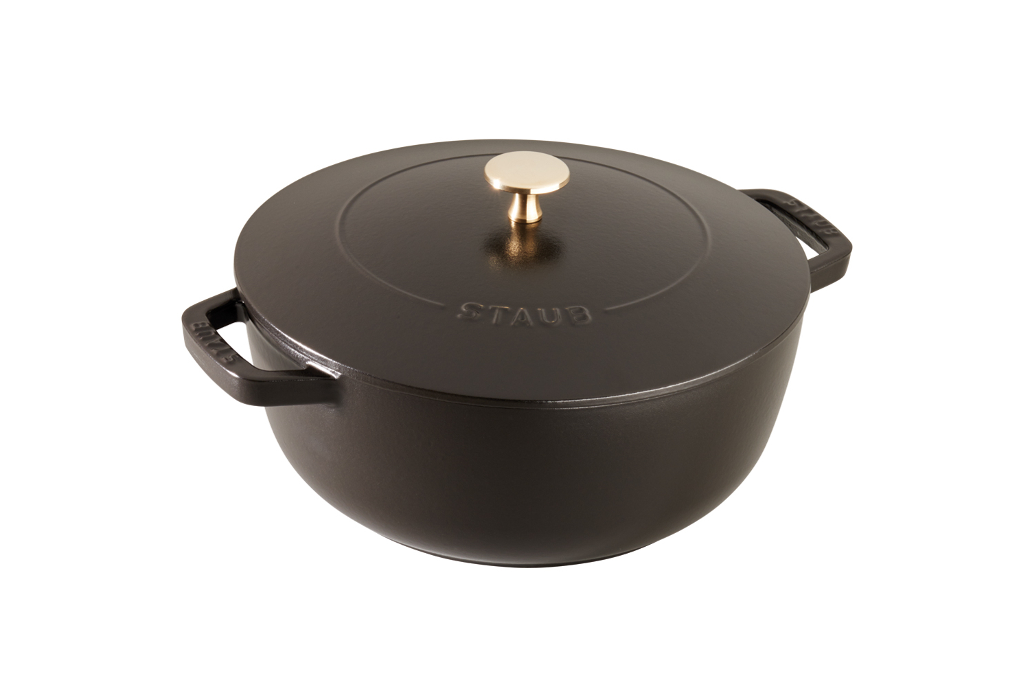 Staub Cast Iron 1.5-Quart Petite French Oven - Matte Black