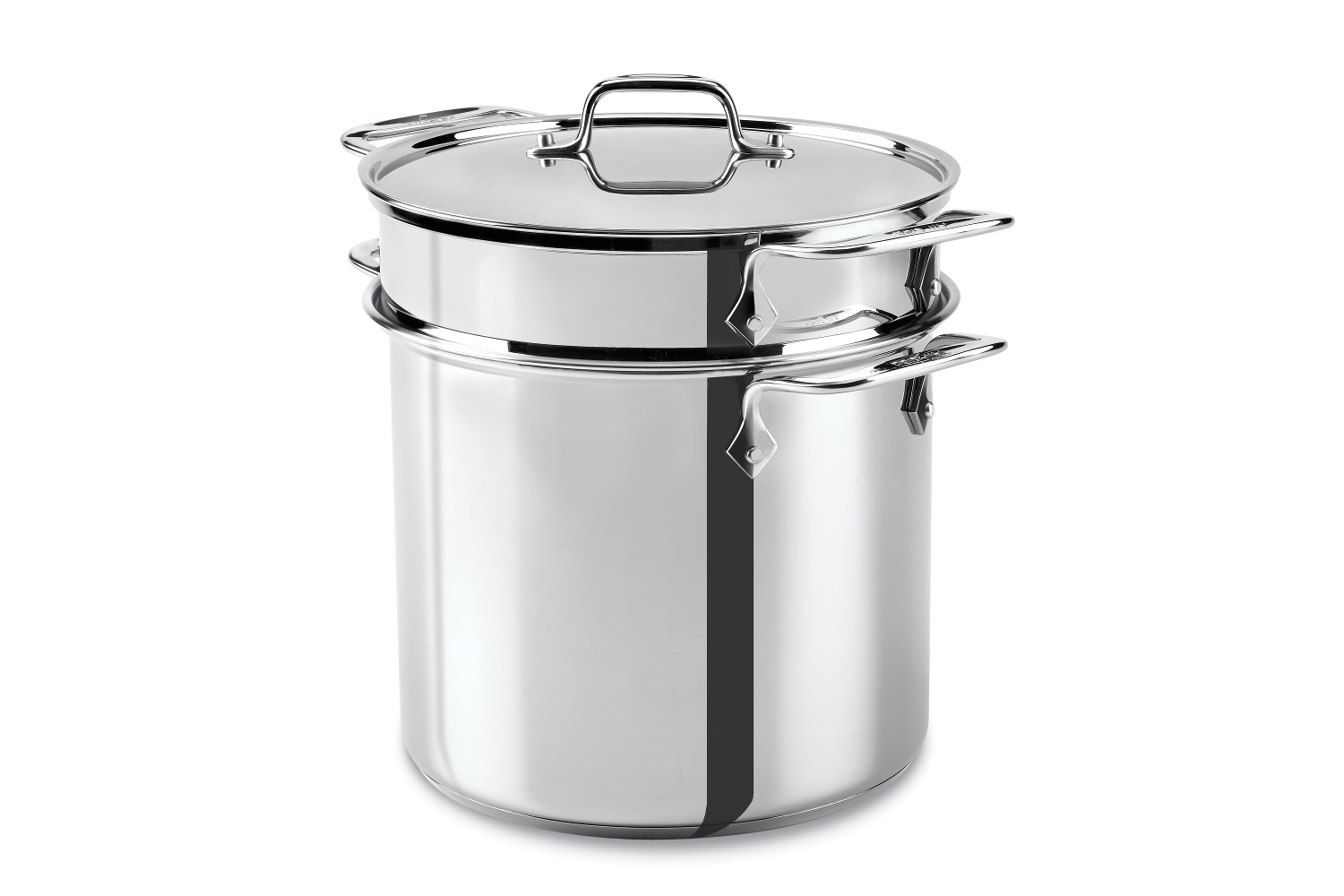 All-Clad Multi Cooker with Perforated Insert and Steamer Basket, 8 qt