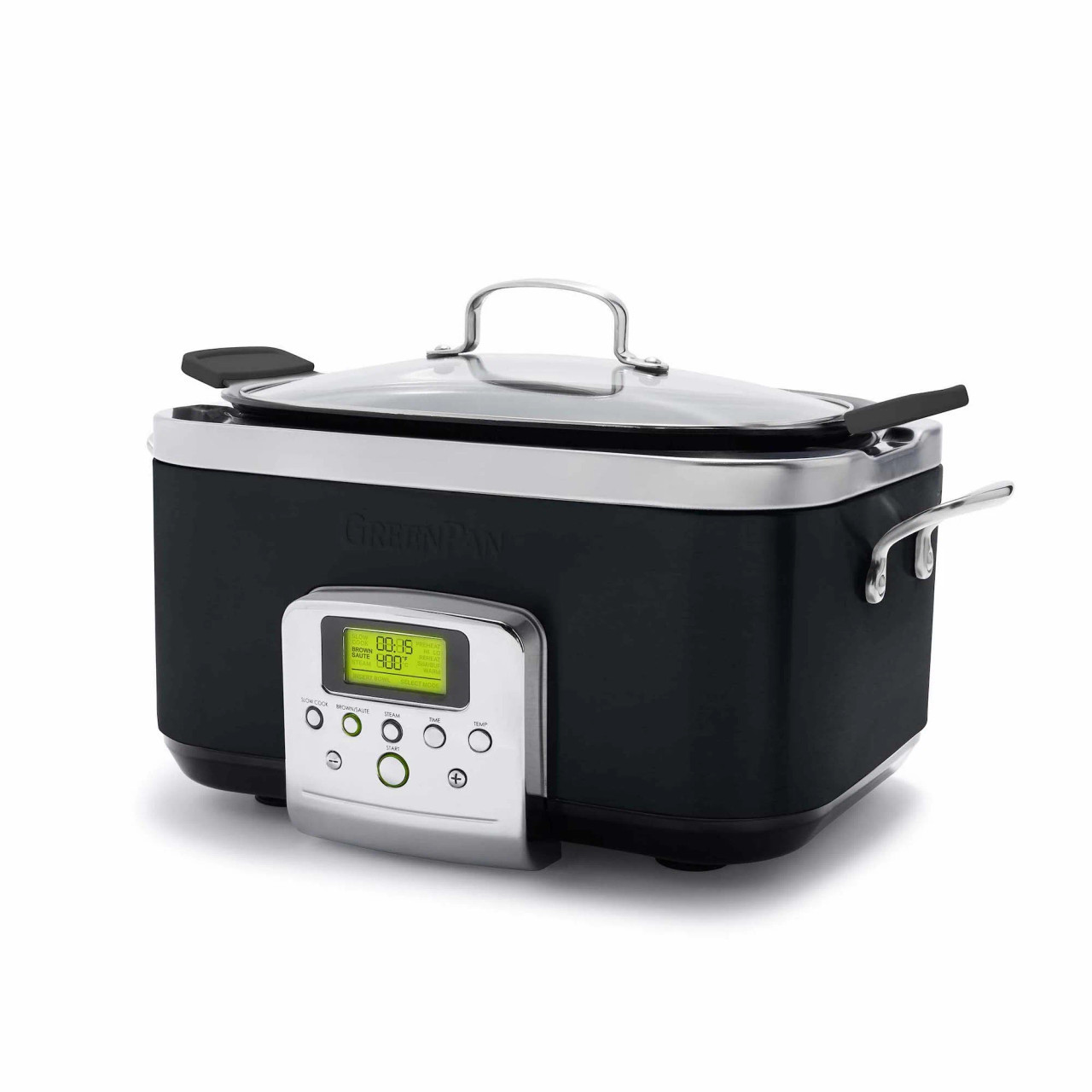 Greenpan 6 Quart Slow Cooker Ceramic Nonstick Black