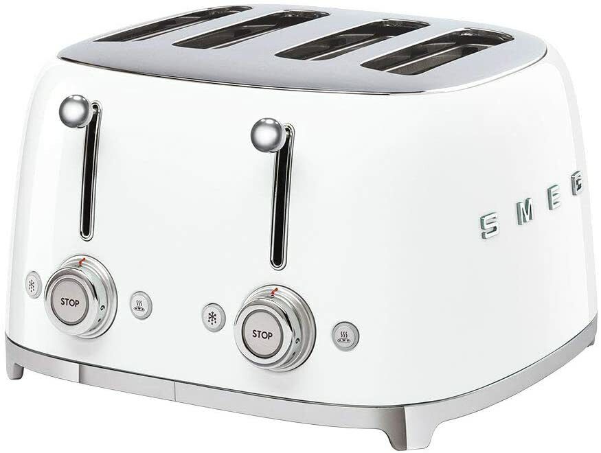 SMEG 4 Slice Long Slot 50s Retro Style Toaster - Stone Empire