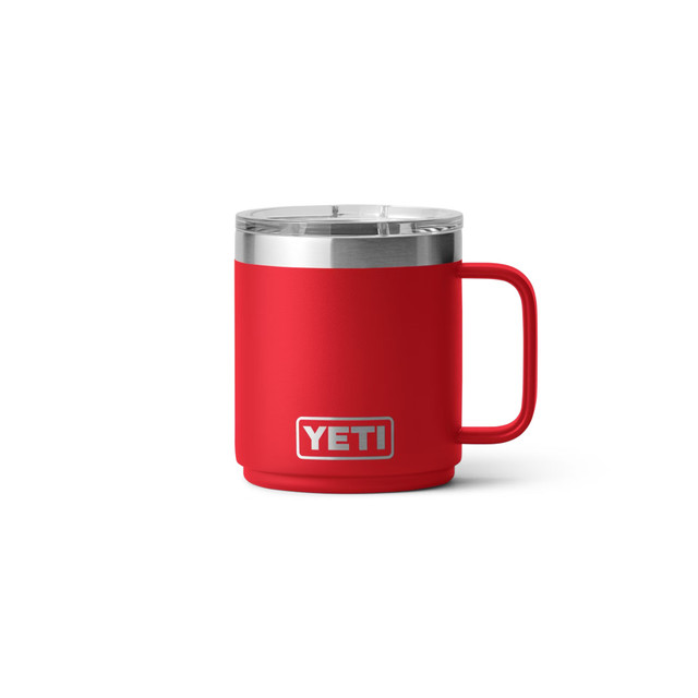 YETI Rambler 10 Ounce Stackable Mug with Magslider Lid - Rescue Red