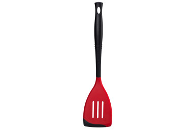 Le Creuset Revolution Bi-Materia Slotted Turner - Cerise